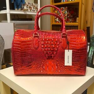 🔥Brahmin Spencer Red Dragon Melbourne Travel Bag🔥